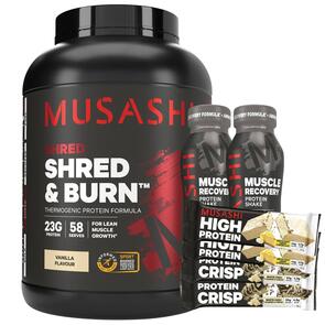 MUSASHI SHRED AND BURN PROTEIN POWDER 2 KG 