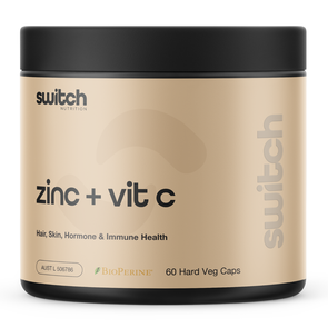 SWITCH NUTRITION ZINC + VIT C 60 CAPS