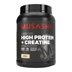 MUSASHI HIGH PROTEIN + CREATINE POWDER