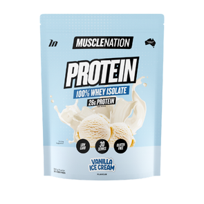 MUSCLE NATION 100% WHEY PROTEIN ISOLATE POWDER 30 SERVES