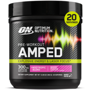 OPTIMUM NUTRITION ON AMPED PRE WORKOUT 20 SERVES