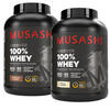 MUSASHI 100% WHEY PROTEIN DOUBLE COMBO