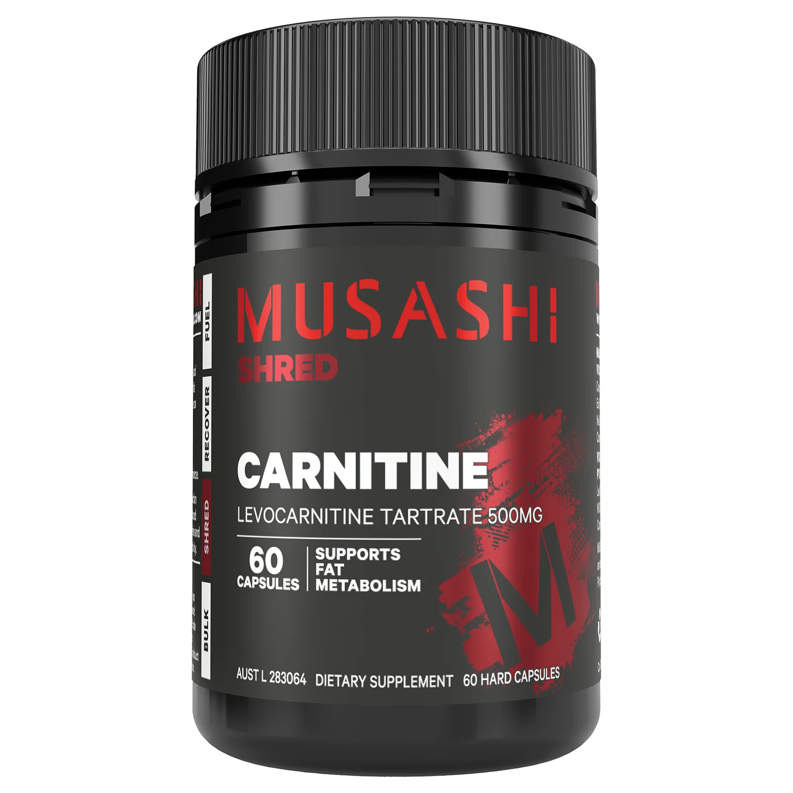 Musashi Carnitine Caps - L-Carnitine Energy & Fat Support