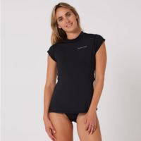 O&E Ladies Eclipse Cap Sleeve Rash Vest
