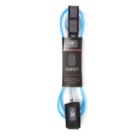 O&E Sunset 6'0" Moulded Leash - Blue