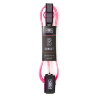 OCEAN & EARTH Sunset 6'0" Moulded Leash - Pink